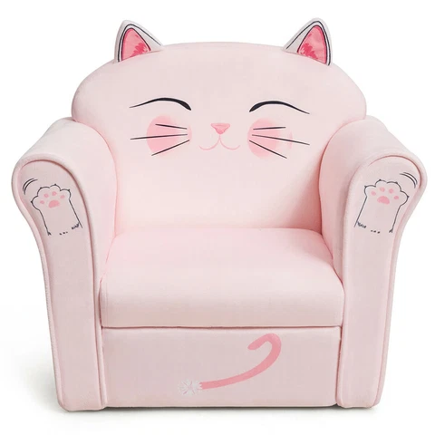 Kids Cat Sofa Children Armrest Couch Toddler Furniture Gift Cover