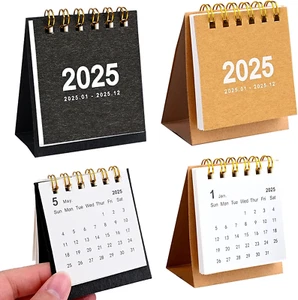 2Packs Mini Desk Calendar 2025, Small Standing Flip Desk Calendar 2025, 2025 Ann - Picture 1 of 12