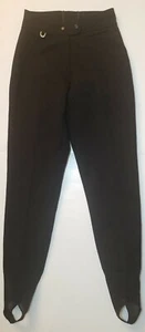 Sportina Damen Skihose Bleistift schwarz Wollmischung mit Steigbügeln Gr. 8 Long Stretch - Bild 1 von 7