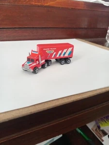 micro machines galoob red semi truck and race team red trailer - Picture 1 of 4