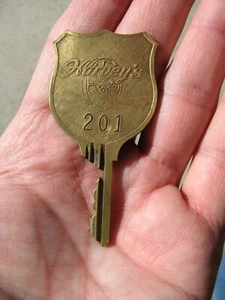 Antique Harvey’s Inn Stateline Nevada Hotel Room Key #201 - Picture 1 of 6