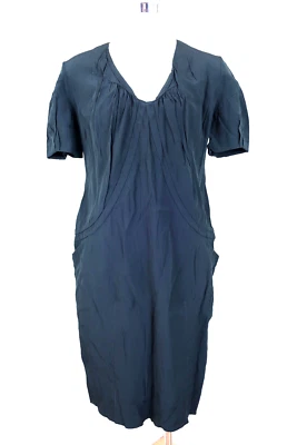 Vestido vintage MARNI verde grisáceo manga corta cremallera talla 40 pequeño a M 6 7 8 Foto 1 de 4