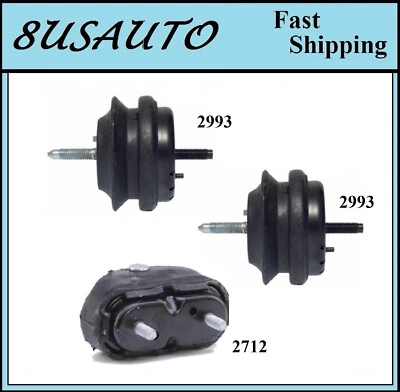 3PCS MOTOR & TRANS MOUNT FIT 1997-2004 Chevrolet Corvette 5.7L - Image 1 of 4