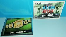 Topps WWE Wrestling Cards SLAM ATTAX EVOLUTION TITLE CARDS 2009 KOMPLETT 11 Kar.