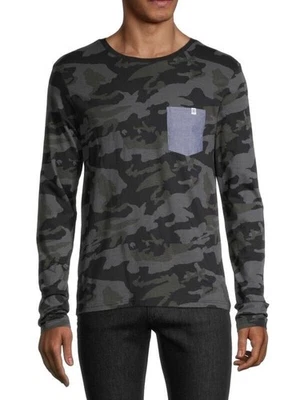 Sovereign Code Men's Wrap Long Sleeve T-Shirt in Marine Camo/Black-XL - Image 1 of 4