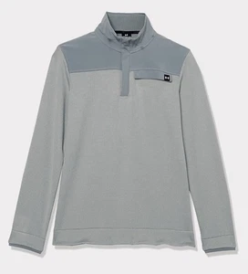 Under Armour Youth Quarter Zip Pullover Sweatshirt Gray Boys Size YL - Picture 1 of 8