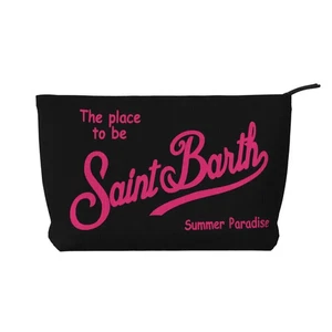 Borsa borsetta saint barth pochette da viaggio multifunzionale porta trucco nera - Foto 1 di 5
