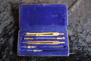 Lot de dessins allemands vintage de haute qualité pour dessins techniques en laiton - Photo 1/4
