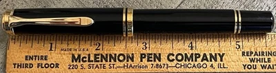 Pelikan M1000 перьевая ручка в черном с оригинальной коробкой - 18k средний новый в коробке (*) - Изображение 1 из 4
