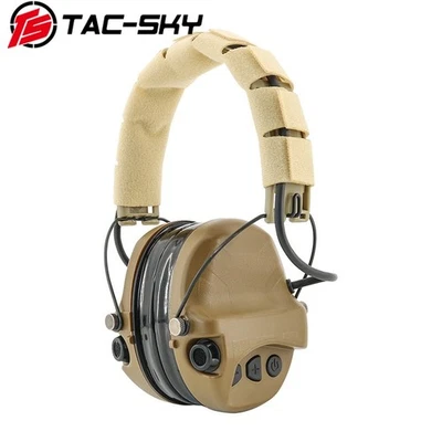 Auriculares tácticos TS TAC-SKY TAC-L versión IPSC protección auditiva manguito de silicona Foto 1 de 4