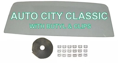 1969 1970 Pontiac Grand Prix Back Glass 2DR Hardtop Coupe Clear w/Butyl Clips - Image 1 of 4