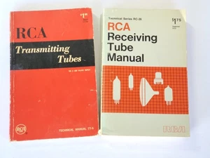 Nice Vintage RCA TRANSMITTING TUBES and RECEIVING TUBE MANUAl, TT-5 and RC26 - Picture 1 of 14