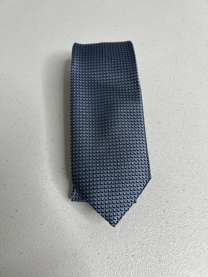 Corbata delgada de diseñador Lauren Ralph Lauren gris, azul, negro patrón geométrico nueva con etiquetas Foto 1 de 4