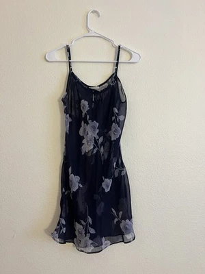 Jones New York Purple Sheer Slip Night Gown Dress Lingerie Medium Floral - Image 1 of 4