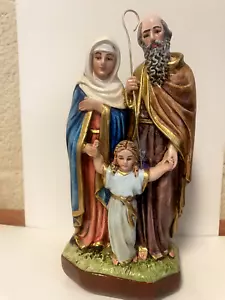 SS. Statua Anne & Joaquim dipinta a mano 8", nuova dalla Colombia #L020 - Foto 1 di 6