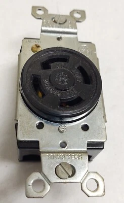 🔥 NEW (6 PCS) GE GL3430G Single Locking Receptacle 3 Pole 4 Wire Grounding 30A - Image 1 of 3