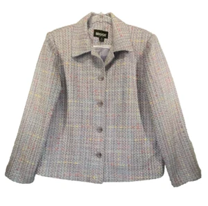 Blazer de tweed vintage Briggs púrpura lavanda para mujer mediano - Imagen 1 de 5