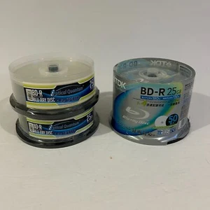Lot of 100 25GB TDK (Japan) Optical Quantum BD-R Recordable Blu-Ray Discs - Picture 1 of 7