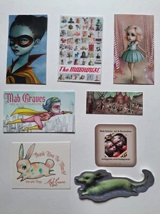 Mab Graves lot of 8 pieces Daschund Sticker Candyland Wondergirl Small Cards - Picture 1 of 3