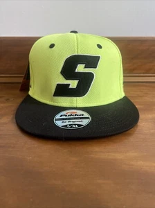 Taillierte Mütze L/XL Maßanfertigung Marke Pukka neongelb schwarz A-Flex Tech Stoff - Bild 1 von 4