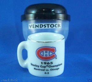 1965 MONTREAL CANADIANS CERAMIC MINI MUG NHL 1.25" TALL STANLEY CUP CHAMPIONS - Picture 1 of 1