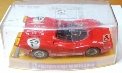 Politoys Serie S art.584 Abarth 2000 del 1968 con vetrinetta in omaggio. - Immagine 1 di 4