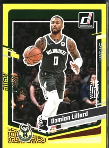 23/24 2023/24 Donruss Amarillo Paralelo #44 Damian Lillard Bucks - Imagen 1 de 2