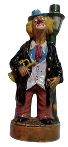 Clown handbemalte italienische Schnaps Dekanter an Straßenlaterne - Bild 1 von 9