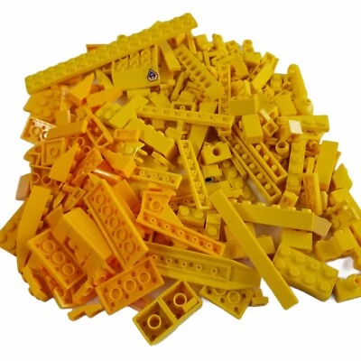 LEGO Bulk Lot YELLOW Bricks Blocks Pieces Parts 238 Unsorted Legos Dark & Light - Image 1 of 4