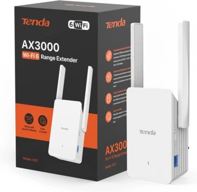 A33 AX3000 Wi-Fi 6 Range Extender Dual Band Broadband/Wi-Fi Extender Booster - Image 1 of 4