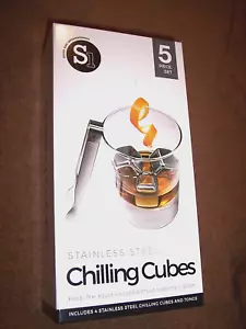 Chilling Ice Cubes Stainless Steel Ice Cube Reusable $28 No More Watery Drinks - Picture 1 of 7