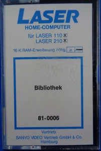 VTECH/SANYO LASER-200 & VZ-200 -- BIBLIOTHEK (SANYO 81-0006) - Picture 1 of 2