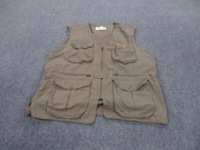 Eddie Bauer Vest Jacket Adult L Brown Vintage Safari Outdoor Hiking Hunting Mens - Image 1 of 4