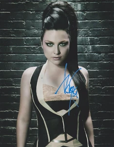 Amy Lee (Evanescencia) **FIRMADA A MANO** FOTO 10x8 ~ AUTOGRAFIADA - Imagen 1 de 1