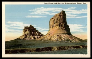 Vintage Postcard NE - Court House Rock UNP - Picture 1 of 2