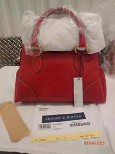 Dooney & Bourke Florentine Umhängetasche 30 orig Verpackung 458 $ rot - Bild 1 von 14