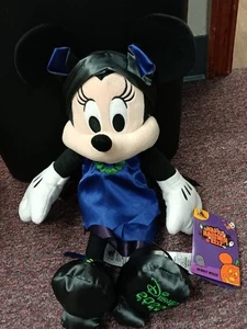Brand New 2022 Disney Minnie Mouse Halloween Plush Stuffed Animal Toy 16" - Picture 1 of 3