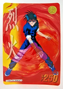 Recca Hanabishi #9 - Flame of Recca (1997, Japanese carddass TCG card) Bandai 09 - Picture 1 of 2