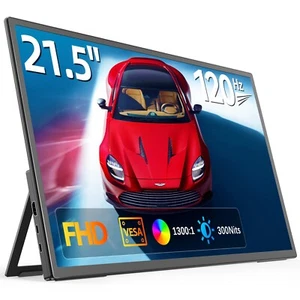 UPERFECT 21,5 Zoll 120Hz Tragbarer Monitor 1920x1080 USB C HDMI Gaming Monitor - Afbeelding 1 van 7