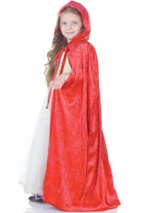 Brand New Red Panne Child Halloween Costume Cape Accessory - Picture 1 of 1