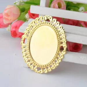 Connettore cabochon avvolgente filigrana fai da te artigianato decorazione gioielli accessorio 10 pezzi - Foto 1 di 14