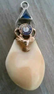 Antique 10kt Yellow Gold Benevolent Protective Order of Elks Tooth Pendant - Picture 1 of 9
