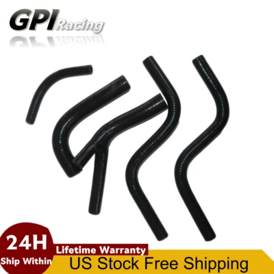 Manguera de radiador de silicona negra para Honda CR250 CR250R CR 250R 1985-1987 1986 87 Foto 1 de 4