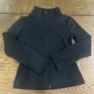 Abercrombie & Fitch Kids Jacket Size 5/6 YPB Black Activewear Zip Up - Picture 1 of 10