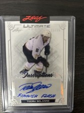 2023 Leaf Ultimate Hockey Teemu Selanne Inscriptions Auto “Finnish Flash” 25/25