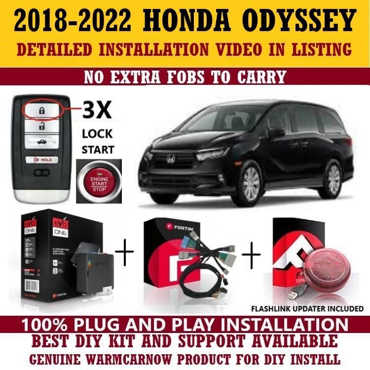 PLUG & PLAY REMOTE START 2022 HONDA ODYSSEY PUSH TO START - Image 1 of 1