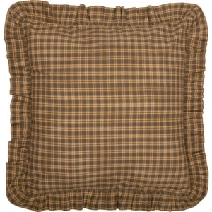 Funda de almohada con borde con volantes Cedar Ridge Fabric Euro Sham - 100 % algodón - 26'x26" - VHC - Imagen 1 de 3
