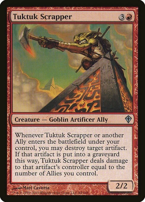 FOIL Tuktuk Scrapper PL Worldwake MTG Magic the Gathering Red English Card - Image 1 of 1