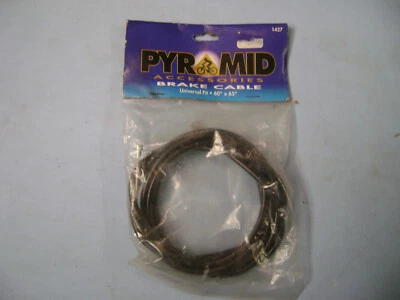 PYRAMID BICYCLE BLACK BRAKE CYCLE CABLE UNIVERSAL FITS 60" X 65" 1427 27531 NEW - Image 1 of 3