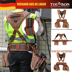 TOURBON Zimmermann-Hosenträger, robuste Bauwerkzeuge, Gürteltasche, Utility - Bild 1 von 24